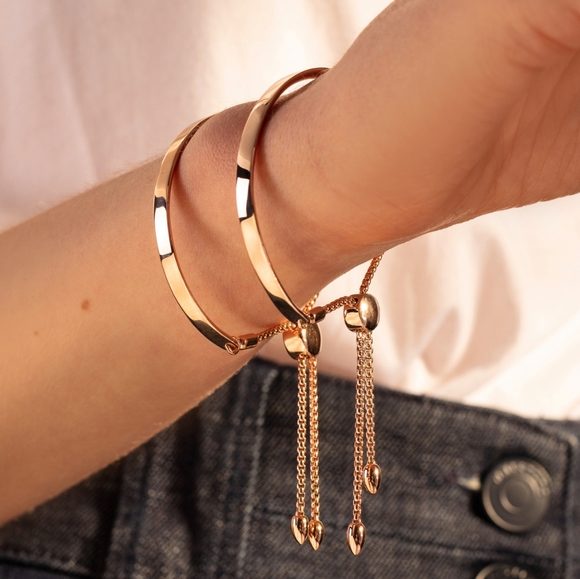 Monica Vinader Fiji Chain Engravable Bracelet - Picture 1 of 8